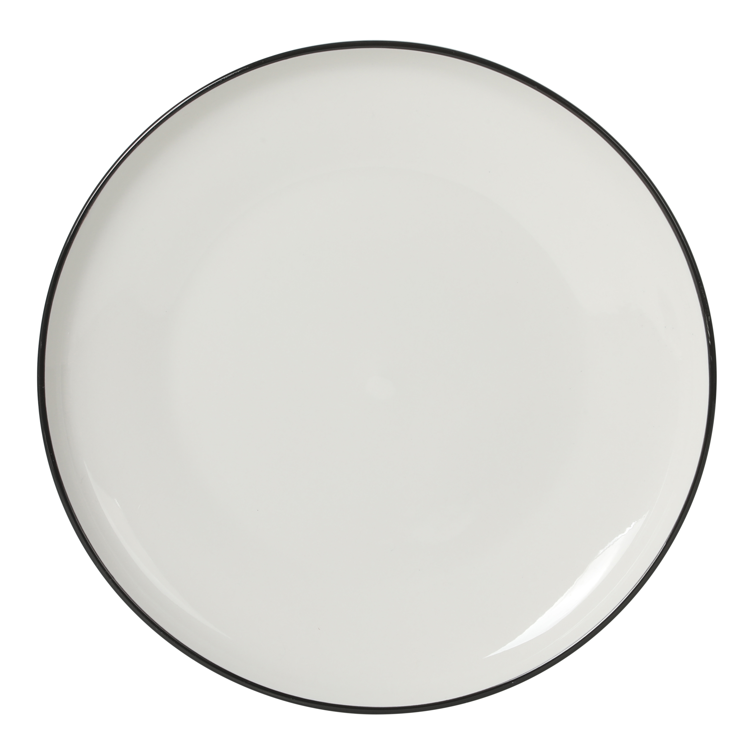 Gibson Home Havenstone 12-Piece Porcelain Dinnerware Set – Dinner Plates, Salad Plates & Bowls, Classic White With Black Rim Everyday Dish Set for Home, Kitchen, Microwave & Dishwasher Safe - Image 9