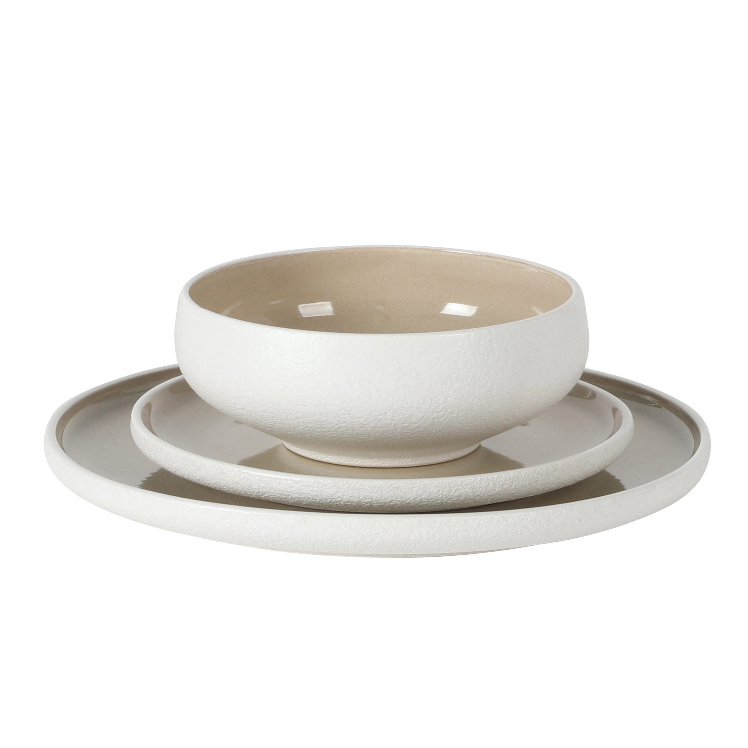 Gibson Elite Pacifco Beach Plates and Bowls Sets, 12-Piece Stoneware Dinnerware Sets, Reactive Glaze Dish Set, Service for 4 - Image 9