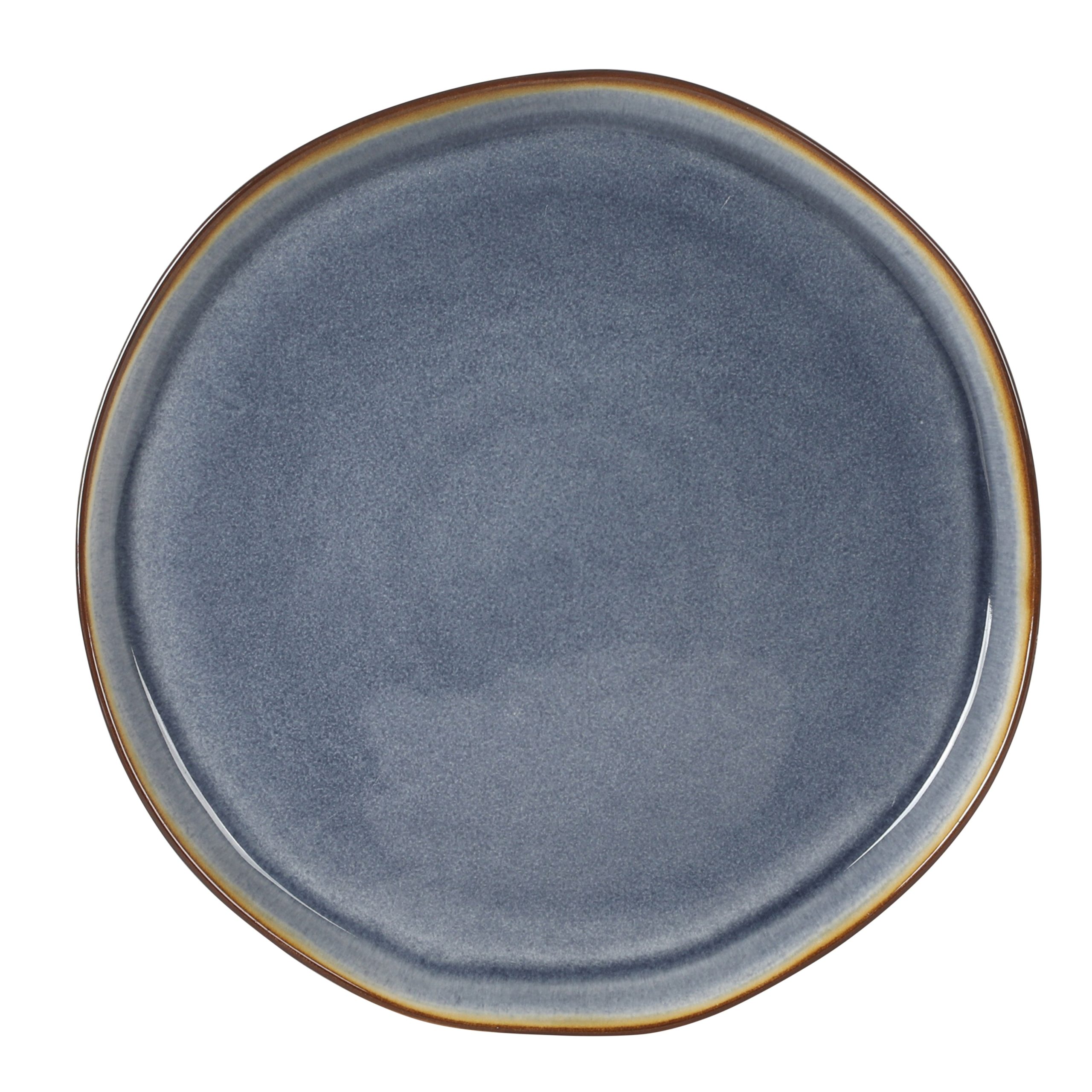 Gibson Elite Algeria River Plates and Bowls Sets, 12-Piece Stoneware Dinnerware Sets, Reactive Glaze Dish Set - Image 10
