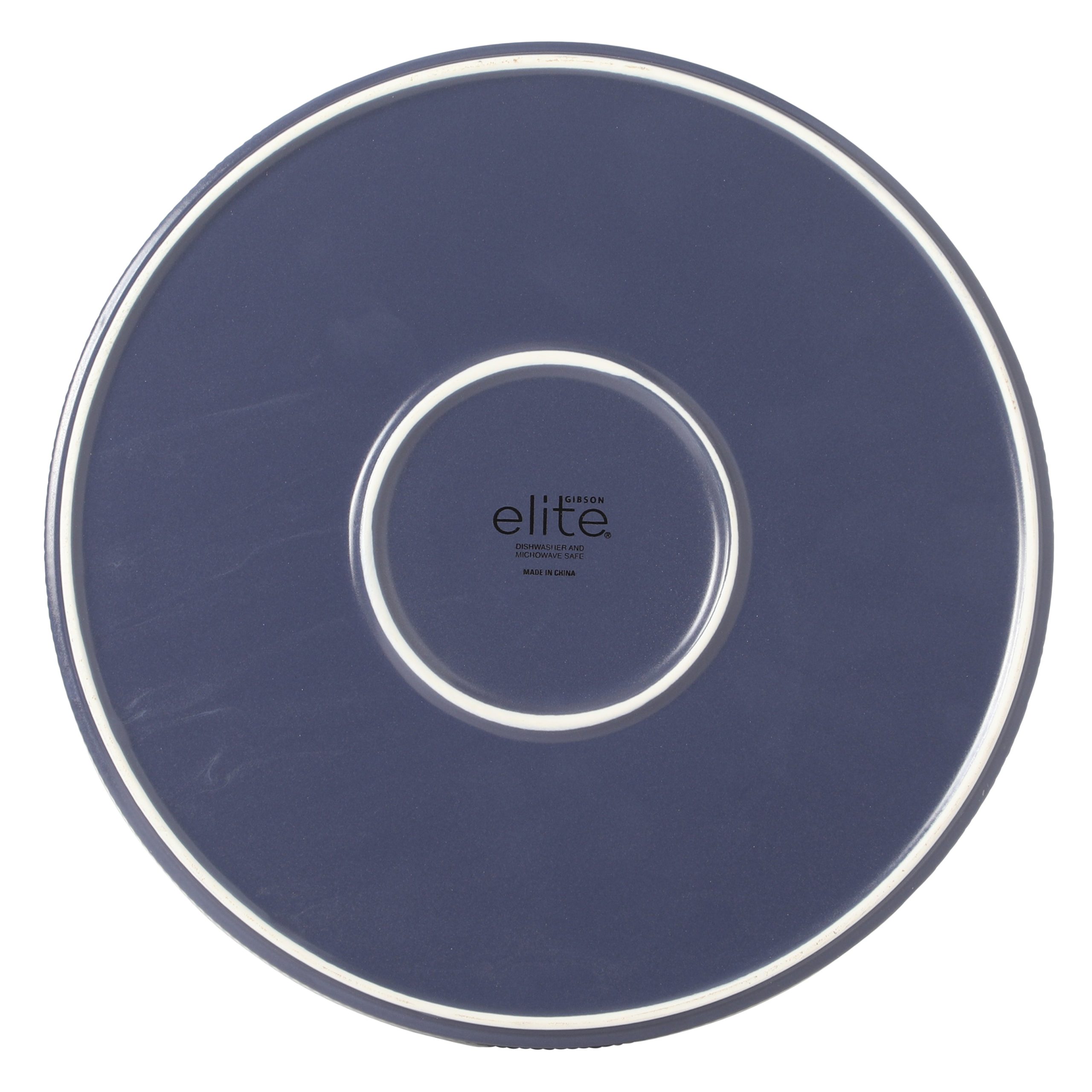 Gibson Elite Redrock Canyon 12-Piece New Bone China Dinnerware Set Service for 4, Reactive Glaze Plates and Bowls, Dishwasher Safe - Image 9