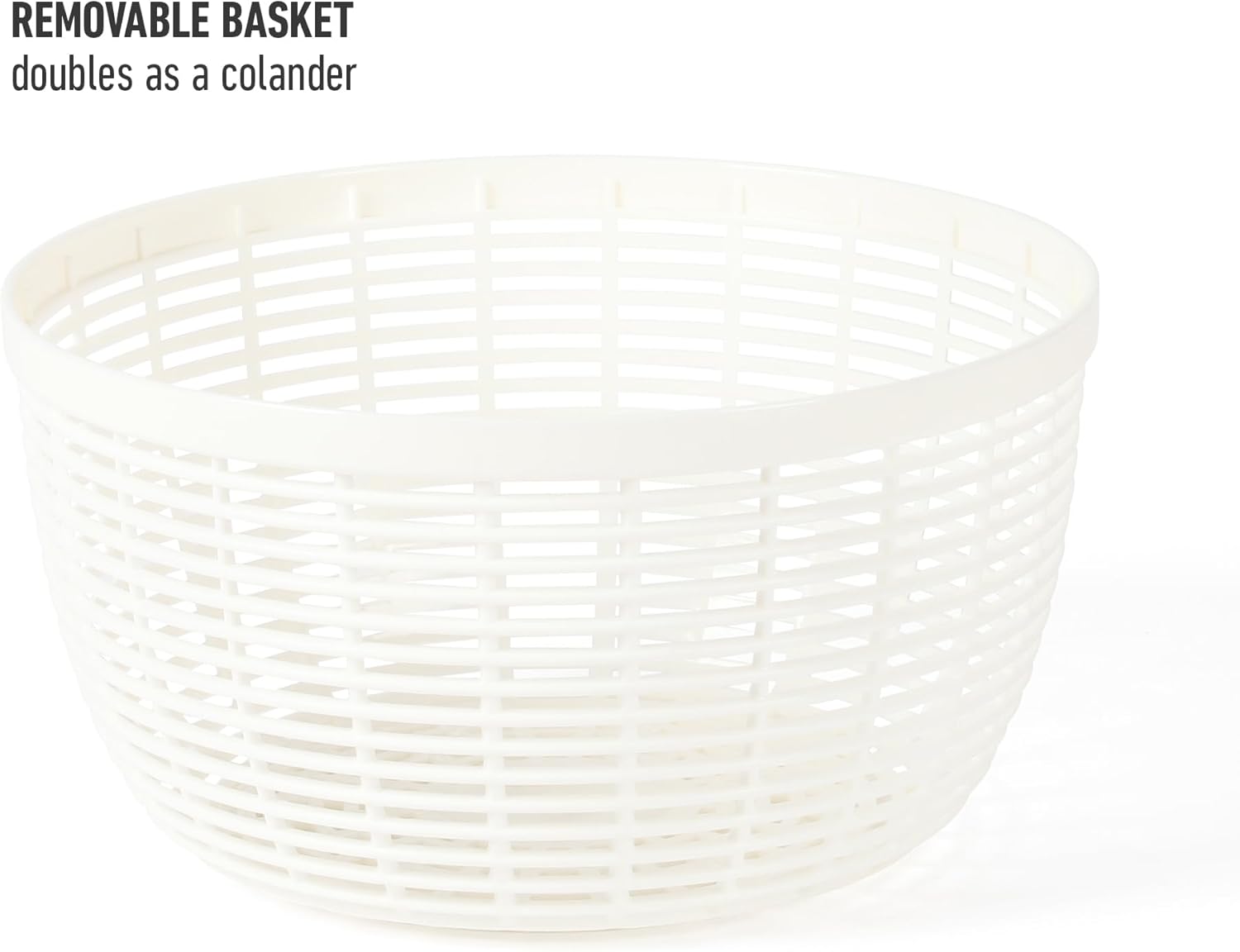 Calphalon Aero 6.3 Qt Stainless Steel Salad Spinner, Fruit Washer, Fruit Washing Bowl with Strainer, Vegetable Cleaner, Salad Cleaner, Lettuce Washer - Image 8