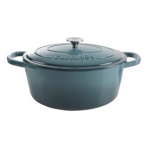Crock Pot Artisan 7-Quart Oval Enameled Cast Iron Dutch Oven