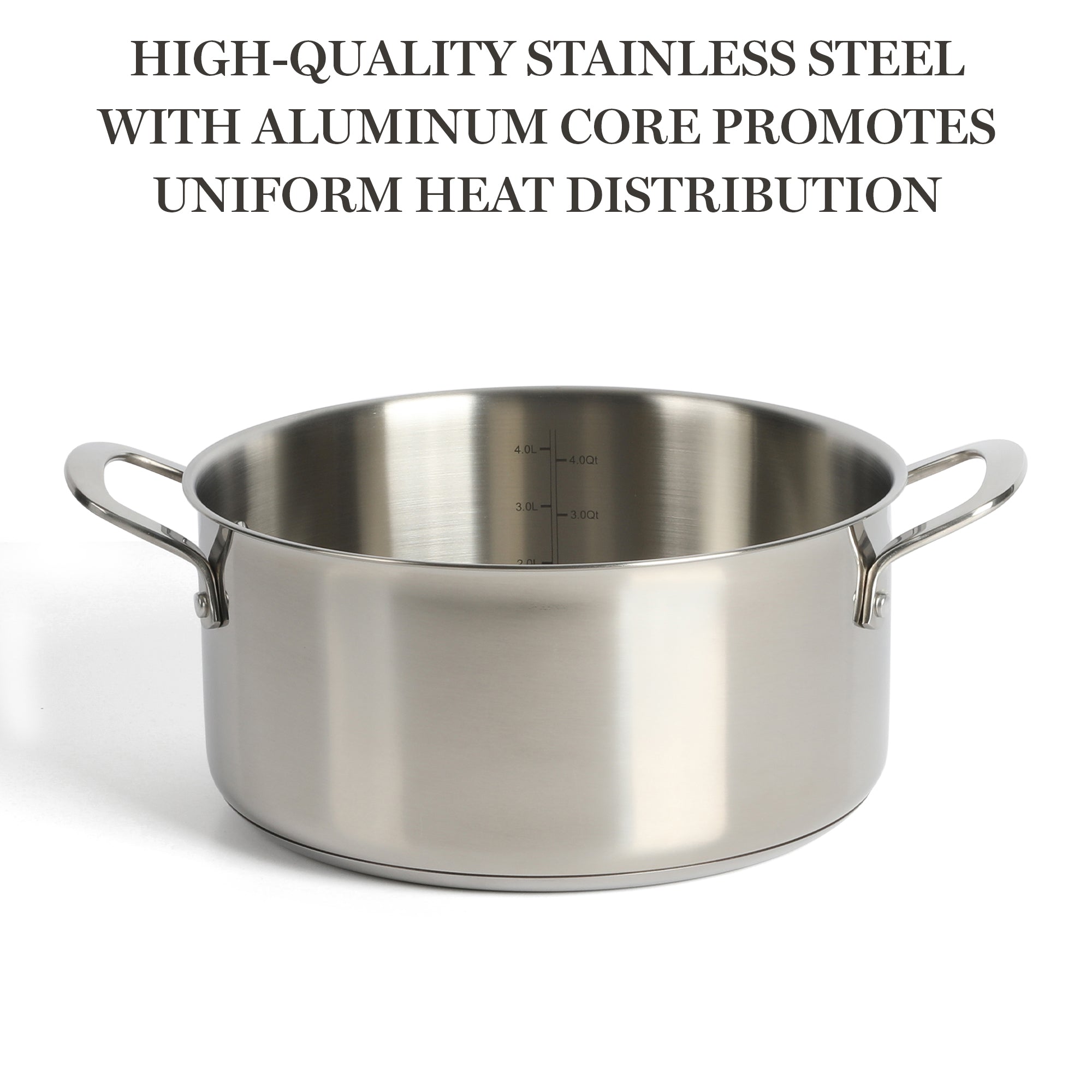 Martha Stewart Castelle 5-Quart Stainless Steel Dutch Oven - Image 4