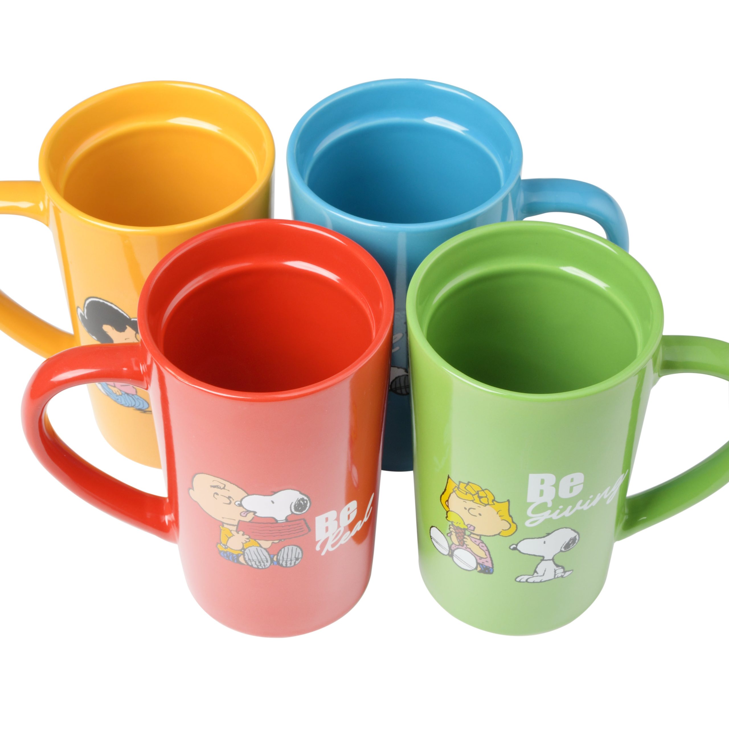 Peanuts Gentle Reminders 4-Pack 18oz Stoneware Travel Cup w/ Lid - Image 4