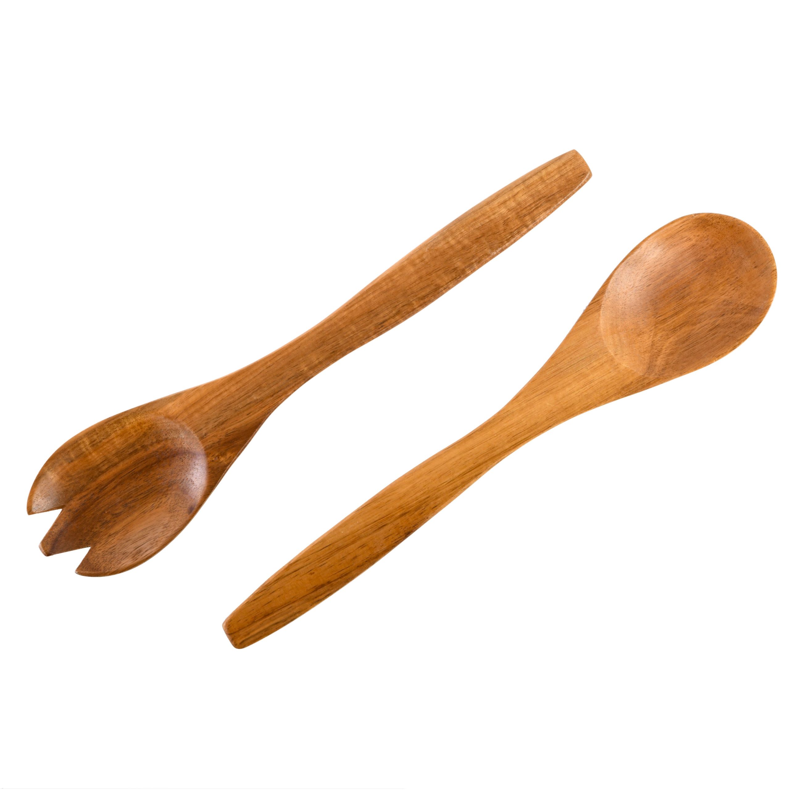 Gibson Home Sherwood Salad Bowl w/ Matching Serving Spoon & Fork - Image 5